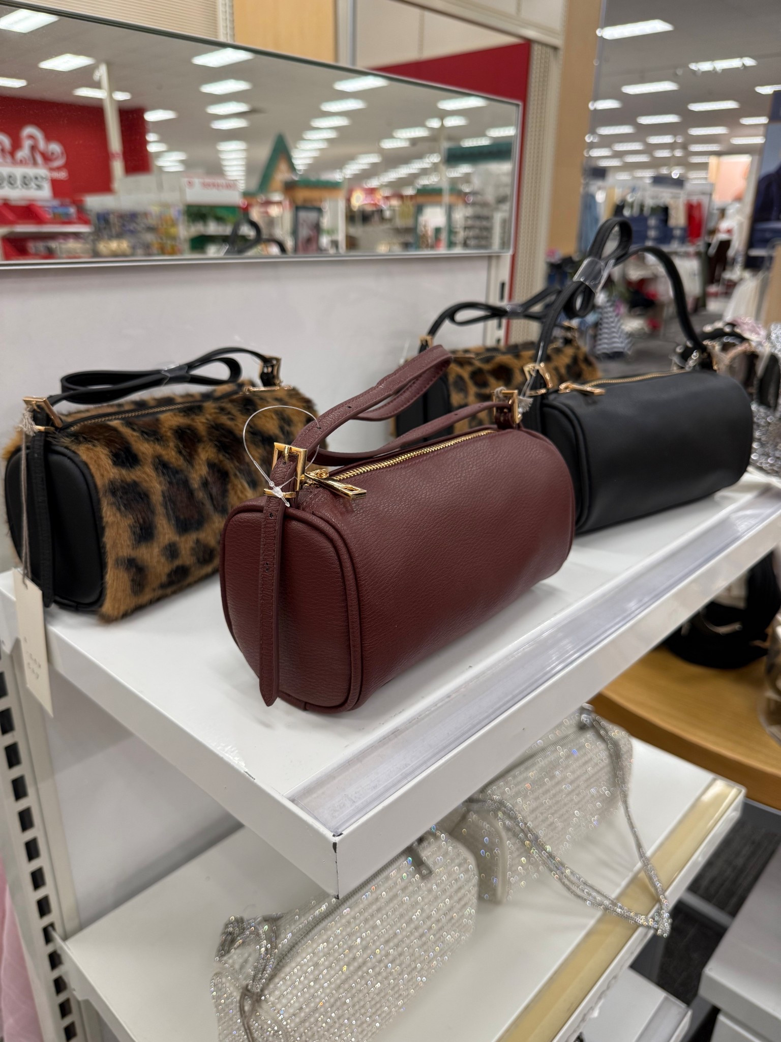 The cutest little bags in leopard, black, and deep maroon. $25-30.

#LTKSeasonal #LTKGiftGuide #LTKFindsUnder50