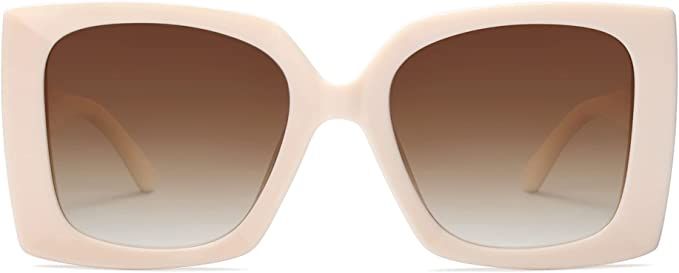 SOJOS Oversized Large Square Polarized Womens Sunglasses Retro Trendy Women's UV Protection Big S... | Amazon (US)