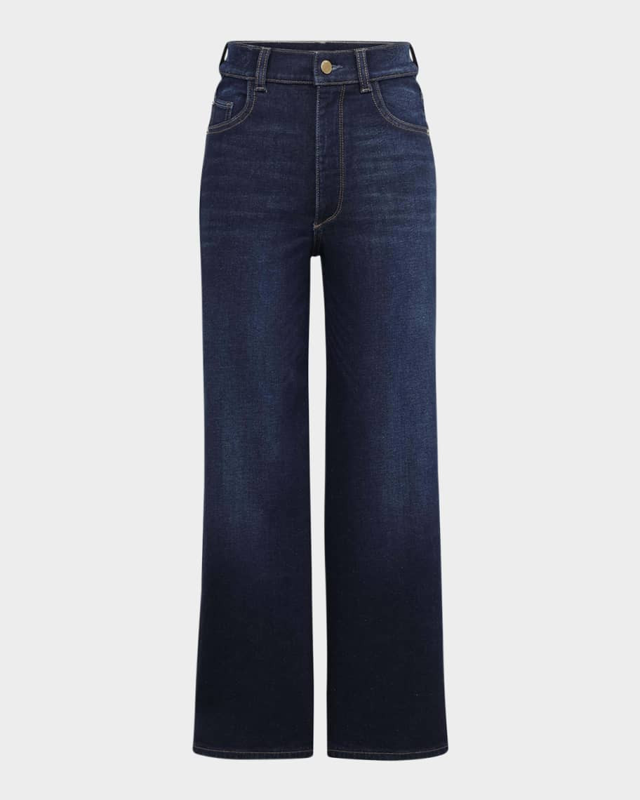 DL1961 Hepburn Wide-Leg Vintage Ankle Jeans | Neiman Marcus