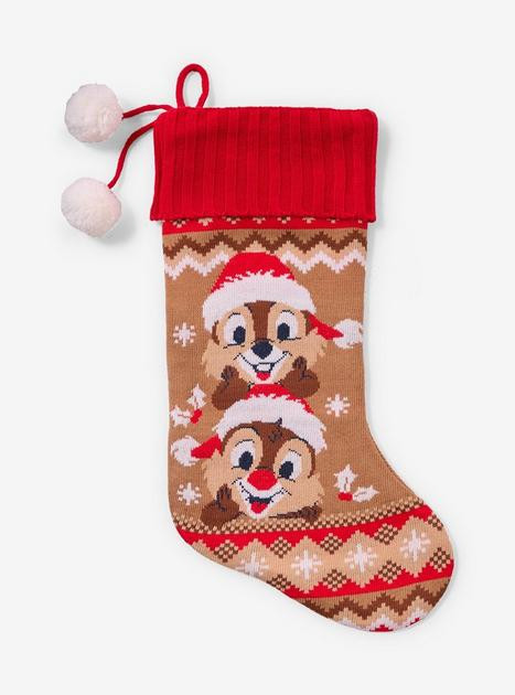 Disney Chip & Dale Holiday Knit Stocking — BoxLunch Exclusive | BoxLunch