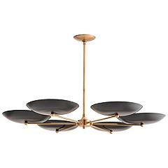 Arteriors Griffith 40" Wide Brass and Bronze Modern Chandelier | www.lampsplus.com | Lamps Plus