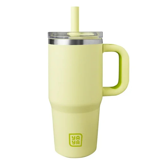 YAYA My First Travel Tumbler for Toddlers 3+ with Reusable Straw and Spill-Safe Lid, 12oz, Yellow | Walmart (US)