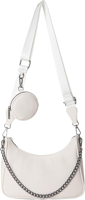 myfriday Crossbody Hobo Handbags for Women with Coin Purse Pouch, Soft Leather Designer Shoulder ... | Amazon (US)