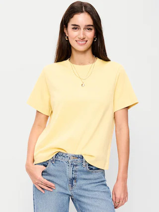 Relaxed Heavyweight Crew-Neck T-Shirt | Old Navy (US)