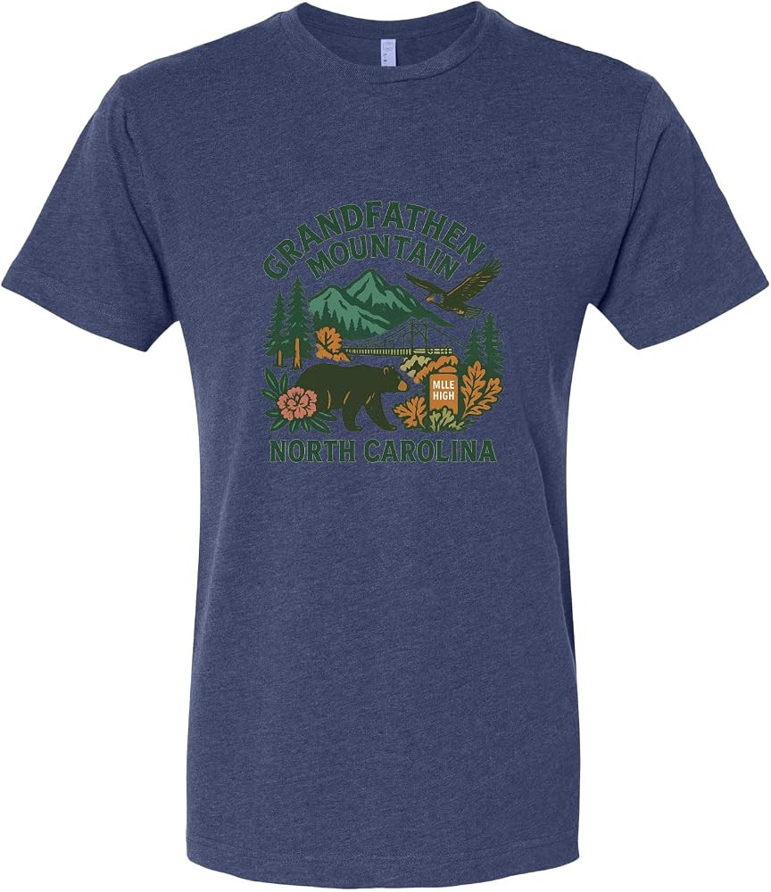 Grandfather Mountain North Carolina Keepsake Unisex Cotton Crew Neck T-Shirt | Amazon (US)