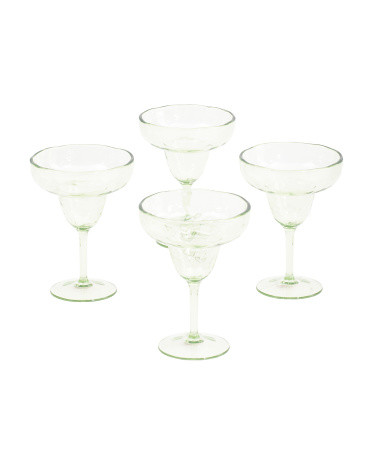 Set Of 4 Hammered Margarita Glasses | TJ Maxx