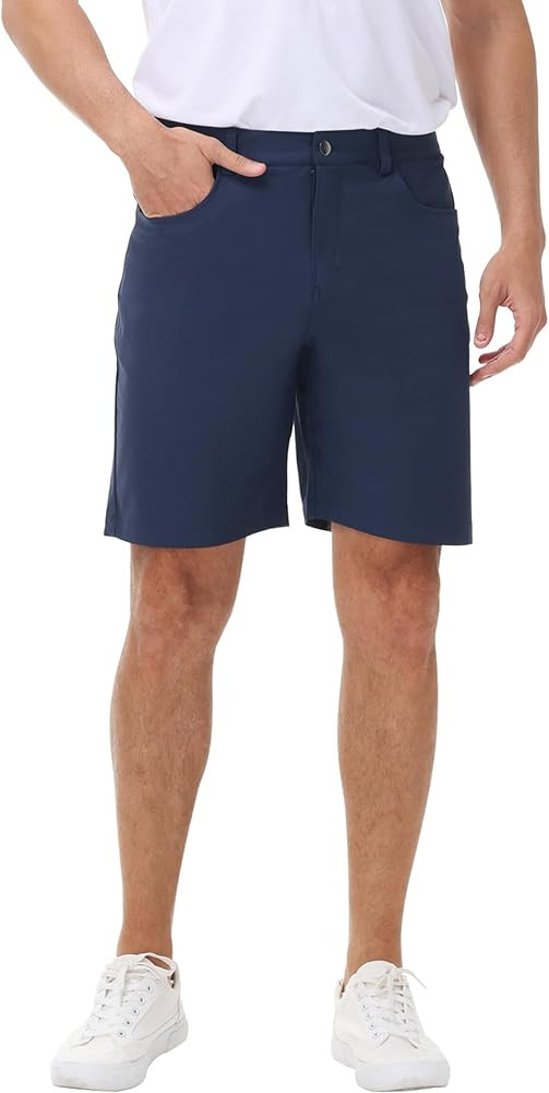 Golf Shorts Men - Men Shorts Casual Dress Lounge Work Athletic Flat Front Stretch Lightweight Qui... | Amazon (US)