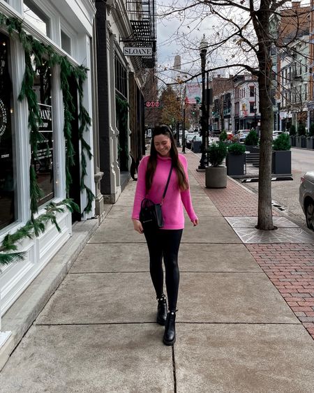 saturday stroll in cincy 💐💕

free people, tunic, spanx, leather leggings, faux leather, steve madden, celine, nano luggage, pink sweater, winter style, bowtiful life

#LTKfindsunder100 #LTKitbag #LTKshoecrush