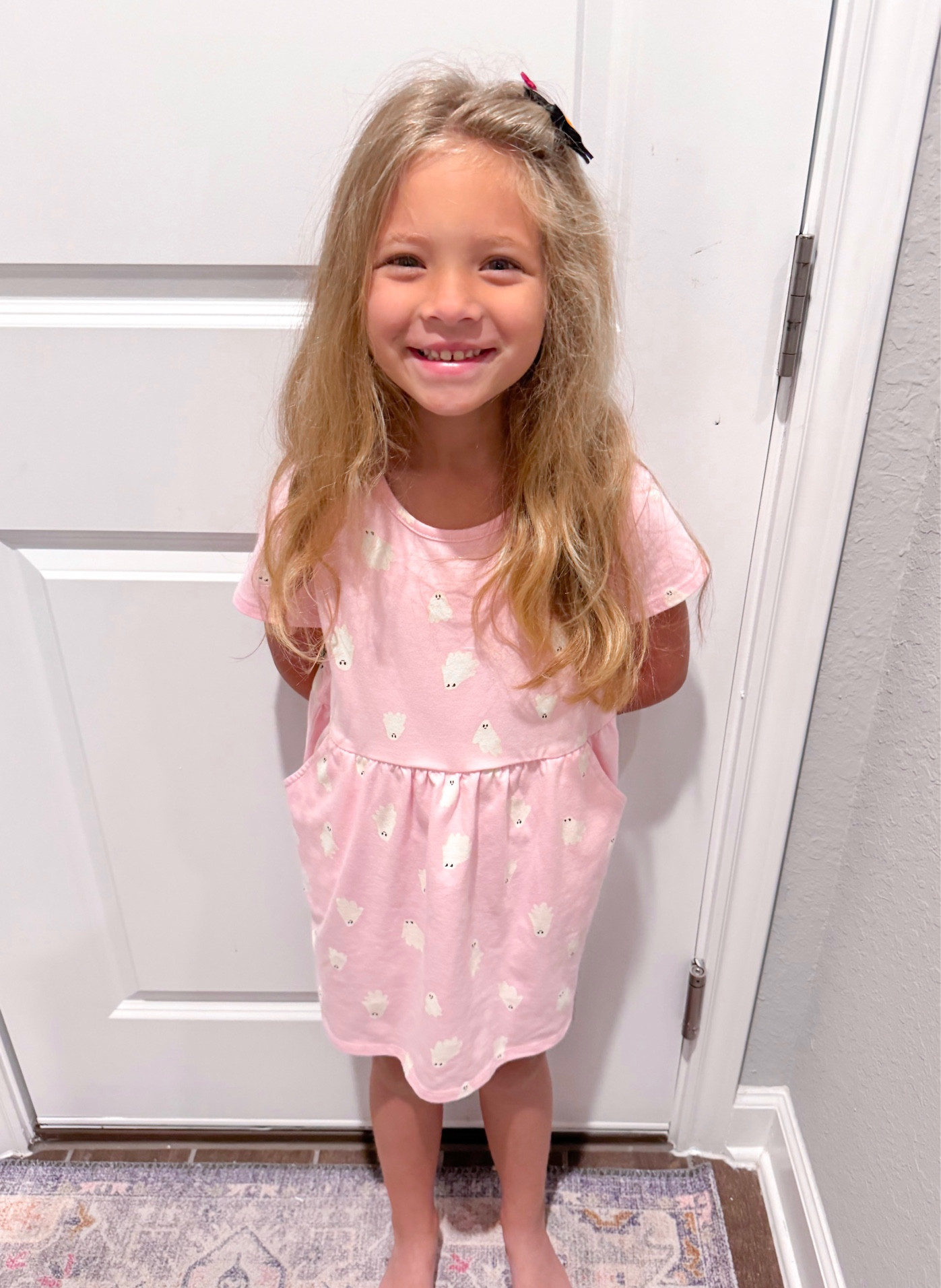 The cutest pink ghost dress! Perfect school outfit for your little girl. 

#ghost #pinkghost #catandjack #fallfashion 

#LTKkids #LTKHalloween #LTKSeasonal