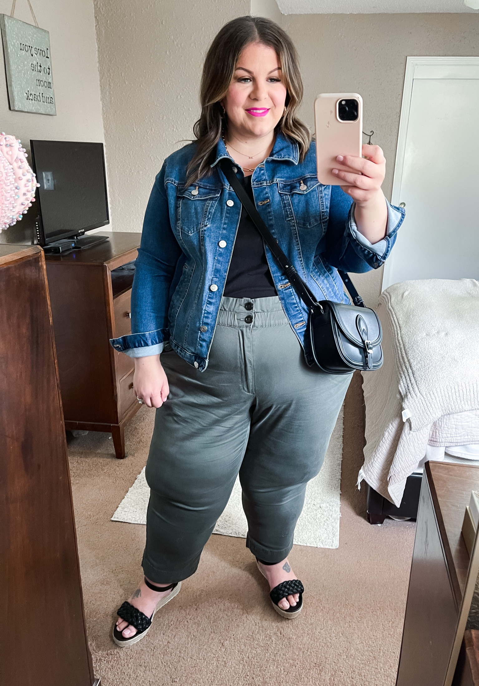 This plus size casual outfit is head to toe @walmartfashion! This would be such a cute plus size teacher outfit or casual plus size weekend outfit for spring! #walmartpartner #walmartfashion 
Pants - 3X, true to size 
Jean jacket - XXXL (22) very stretchy 
Tank - 3X, runs big in my opinion 
Wedges - size 12 wide 

#LTKcurves #LTKFind #LTKunder50