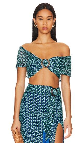 x REVOLVE Didier Top in Blue Multi | Revolve Clothing (Global)