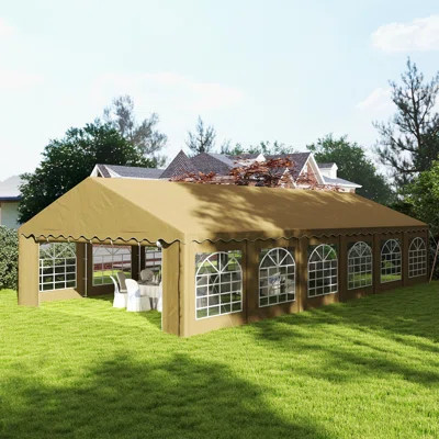 20' x 40' Heavy Duty Party Tent, Galvanized Outdoor Canopy Tent Large Event Shelter with Removable Sidewalls, 12 Windows and 2 Doors, Tents for Partie | Wayfair North America