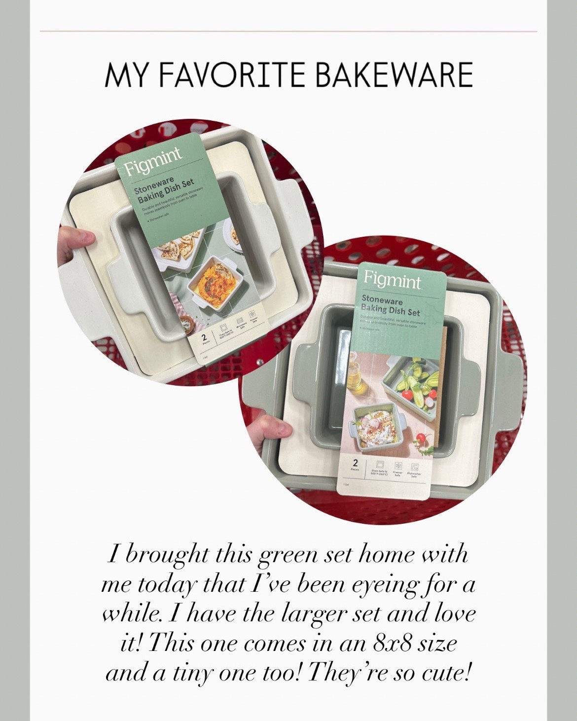 These stoneware baking dishes are not only beautiful, but also so functional! They are dishwasher safe and can handle up to 500 degrees. They come in several different sizes for all of your cooking and baking needs! I have each size and love all of them 😍

#LTKfoodie #LTKGiftGuide #LTKFindsUnder50