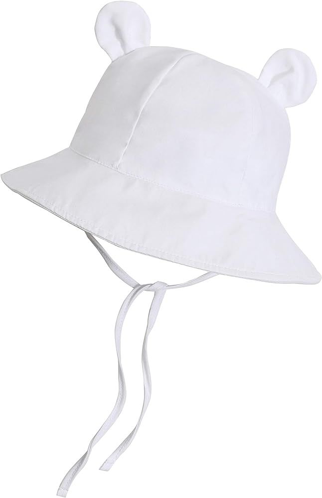 Urban Virgin Baby Girl Sun Hats Summer Baby Hats UPF 50+Toddler Sun Hat Infant with Wide Brim Bucket | Amazon (US)