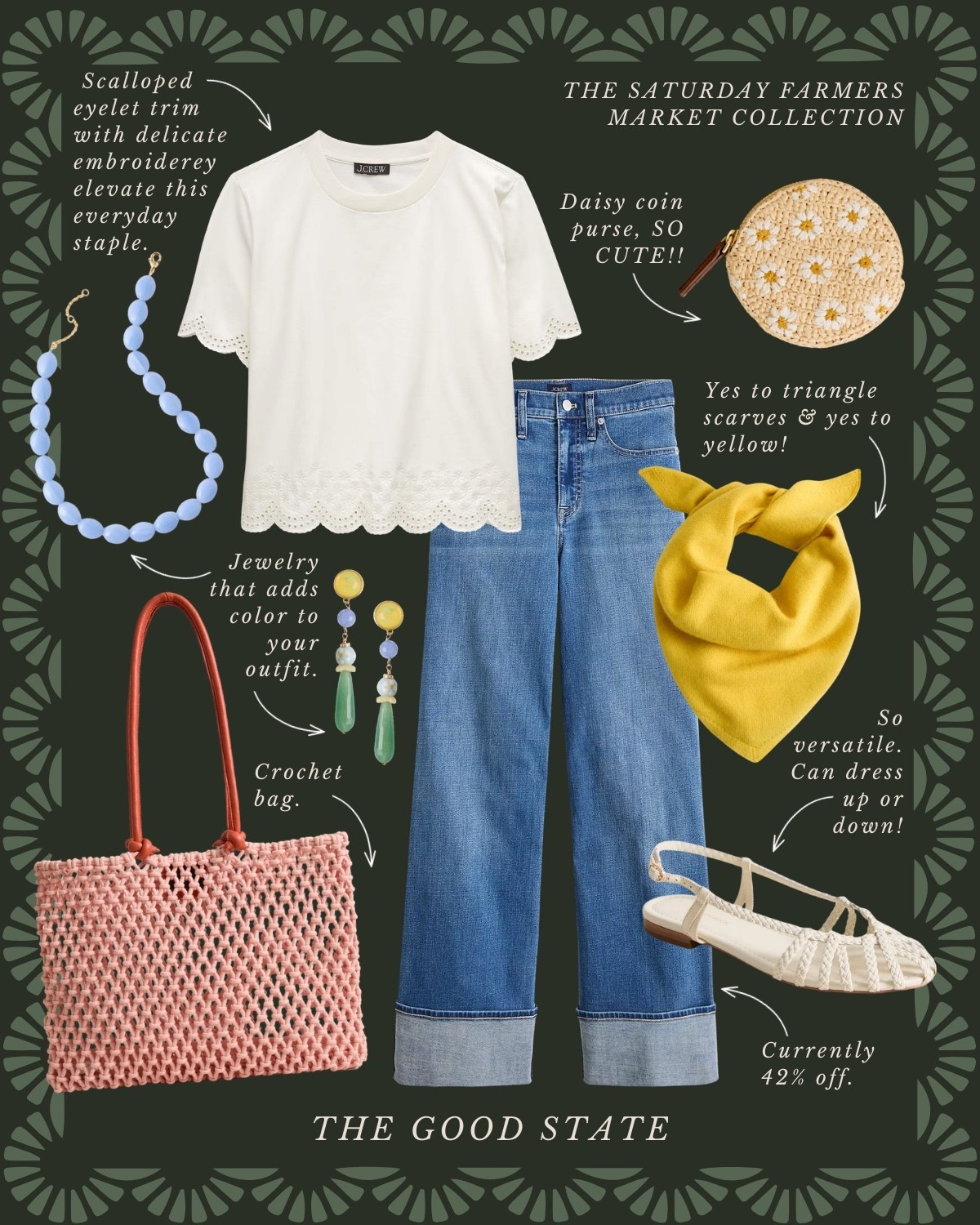 This is for all the Farmers Market girlies living their best and brightest life as the golden morning sunshine warms their face and a cool Spring breeze blows through their hair. This is for the girlies with a flaky, buttery croissant in one hand and a lavender matcha in the other. This is for the ones who wake up—sometimes earlier than they’d like to on the weekend—so they can have the first pick of produce and pastries at the local market. And because there’s just something magical and neighborly about a slow morning meandering at the market. This collection is for gingham lovers, floral wearers and those who love a well worn ball cap. For the ones who layer their quilted jacket (or a neck scarf) with everything and who aren’t afraid of a good denim on denim moment. For the ones who love pops of color as well as grounding earth tones. The ones who inspire ME to wear more prints and patterns. This is for the farmers market ladies who may or may not treat themselves to a little mid-day nap afterwards…followed by a picnic with all their market goodies and closest girlies of course. This collection is for you🍓


#LTKSpringSale #LTKSaleAlert #LTKActive