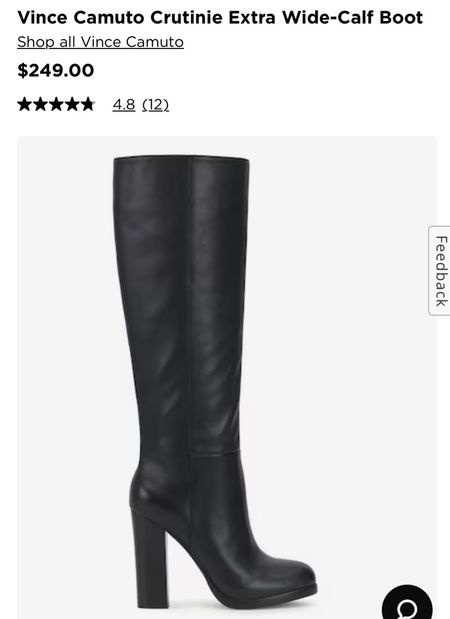 Vince Camino extra wide calf boots on sale. Great quality! 

#LTKmidsize #LTKSeasonal #LTKsalealert