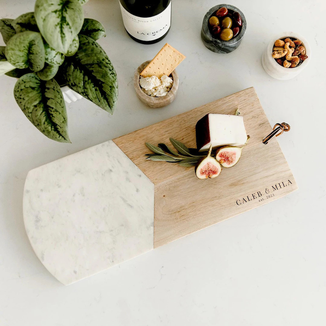 Personalized Charcuterie Board Wedding Gift, Bridal Shower Gift or Housewarming Gift, Custom Chee... | Etsy (US)
