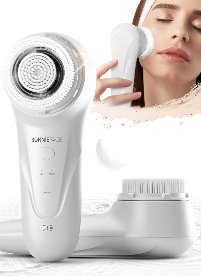 BONNIEFACE Auto Cleansing IPX7 Waterproof Sonic Facial Cleansing Brush for Effortless Facial Deep... | Amazon (US)