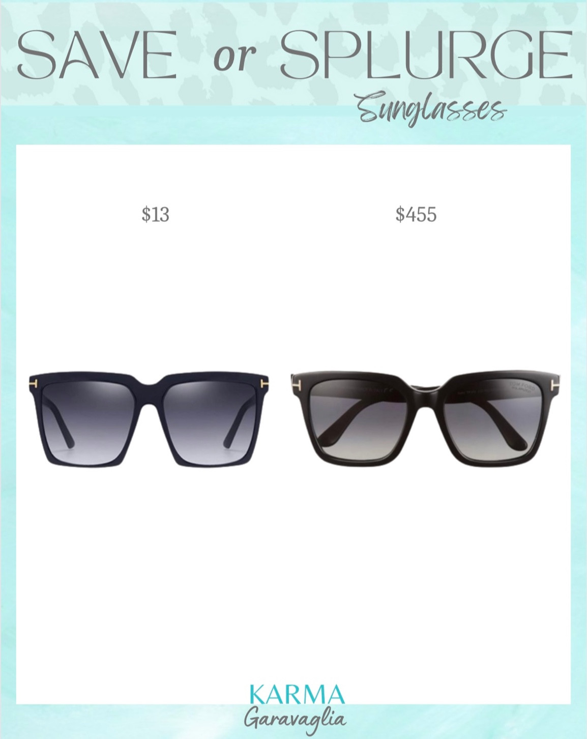 Save or Splurge, Save or Steal, designer dupe, splurgeworthy, designer inspired dupe, budget friendly, Tom Ford sunglasses, sunglasses, accessories, Amazon find, Amazon dupe

Follow me for more fashion finds, beauty faves, lifestyle, home decor, sales and more! So glad you’re here!! XO!!

#LTKunder50 #LTKunder100 #LTKstyletip