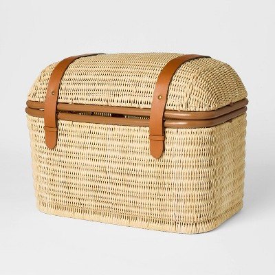Woven Rattan Storage Brown - Threshold™ designed with Studio McGee | Target