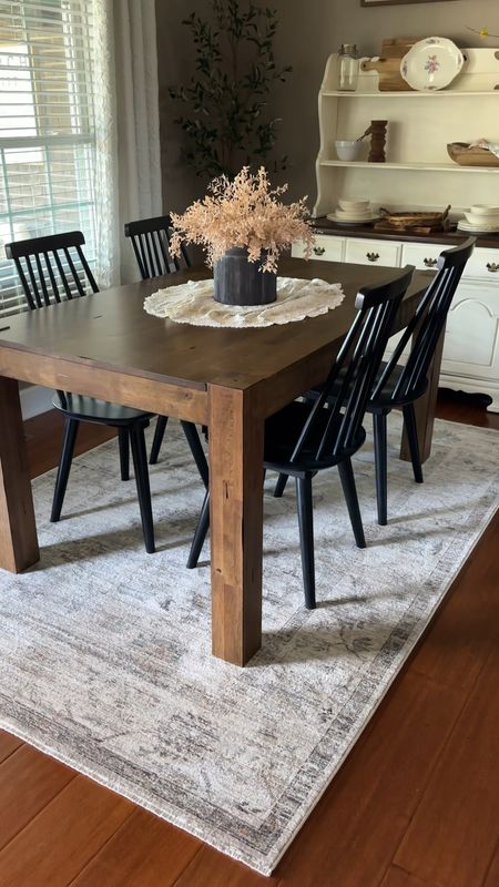 New Loloi rug for my dining room! This is part of the Millie Collection with the Joanna Gaines collaboration. I chose the Silver/Dove color in the 5 X 7 size. 

#LTKhome #LTKVideo #LTKsalealert