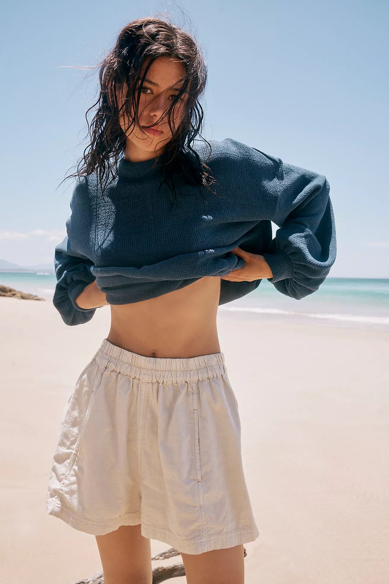 Get Free Poplin Pull-On Shorts | Free People (Global - UK&FR Excluded)