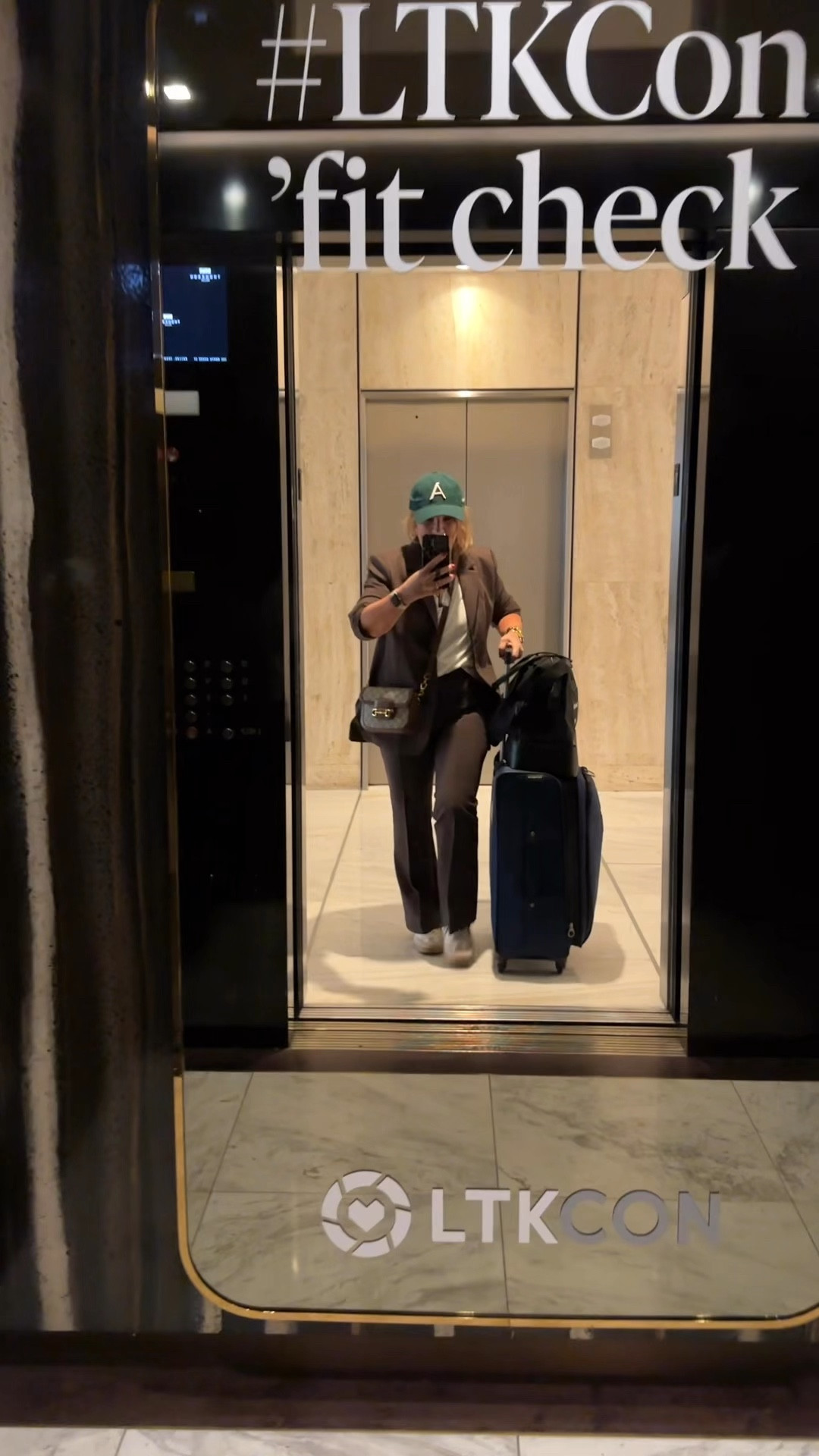 Loft versa. I’d recommend a petite if you’re 5’4 or under. Maybe even 5’5” 
I’m wearing a 10 petite. 

My favorite new Eby bra is restocked! 20% off code NANETTE20

I traveled at the end of a conference in this suit. I was exhausted. But felt put together. This look is the professional look. Change in to sneakers, push the sleeves up and it’s casual. 

Super comfortable ponte knit. 

Office outfit professional suit brown suit 



#LTKOver40 #LTKWorkwear #LTKTravel