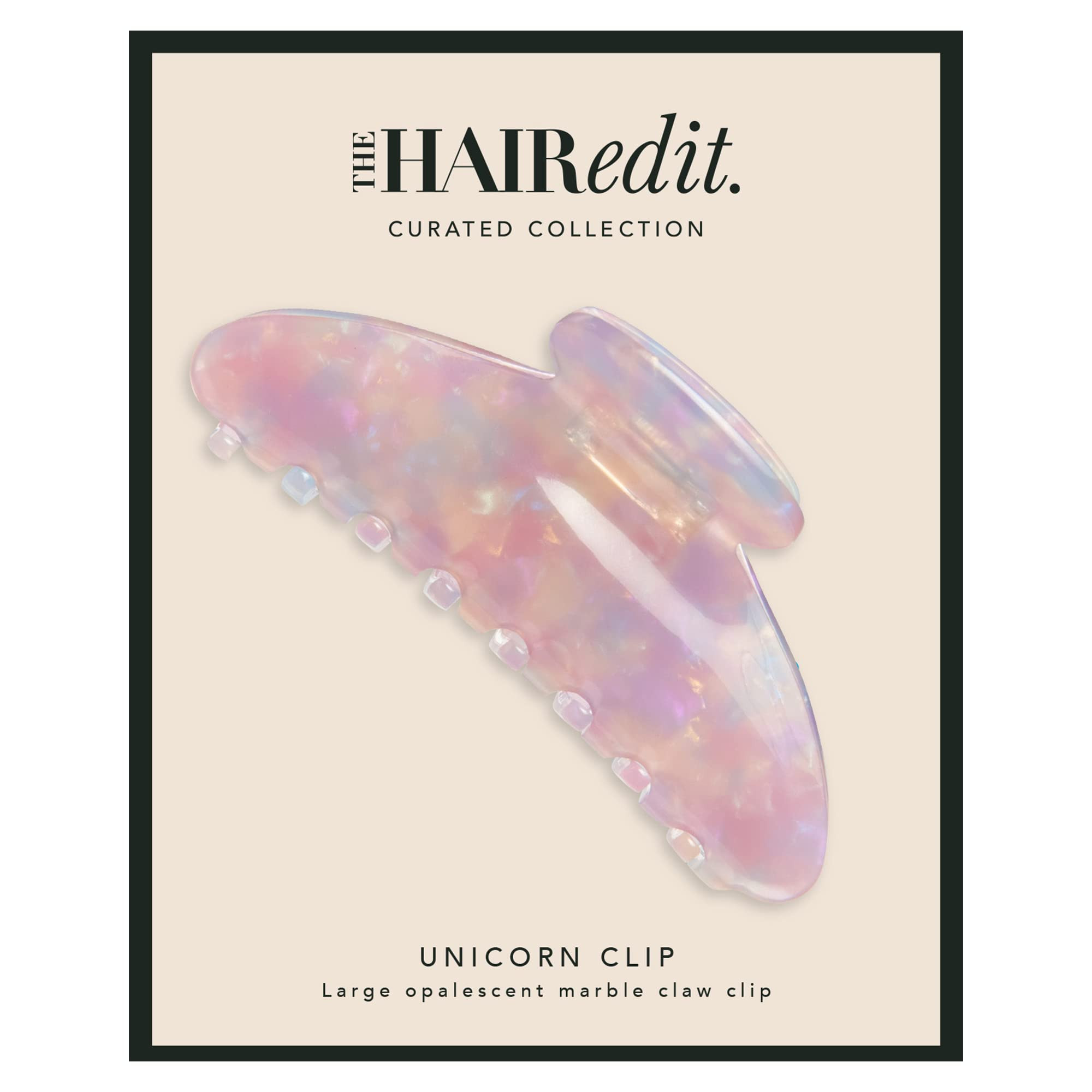 The Hair Edit Unicorn Clip - Large Opalescent Marble Claw Clip | Amazon (US)