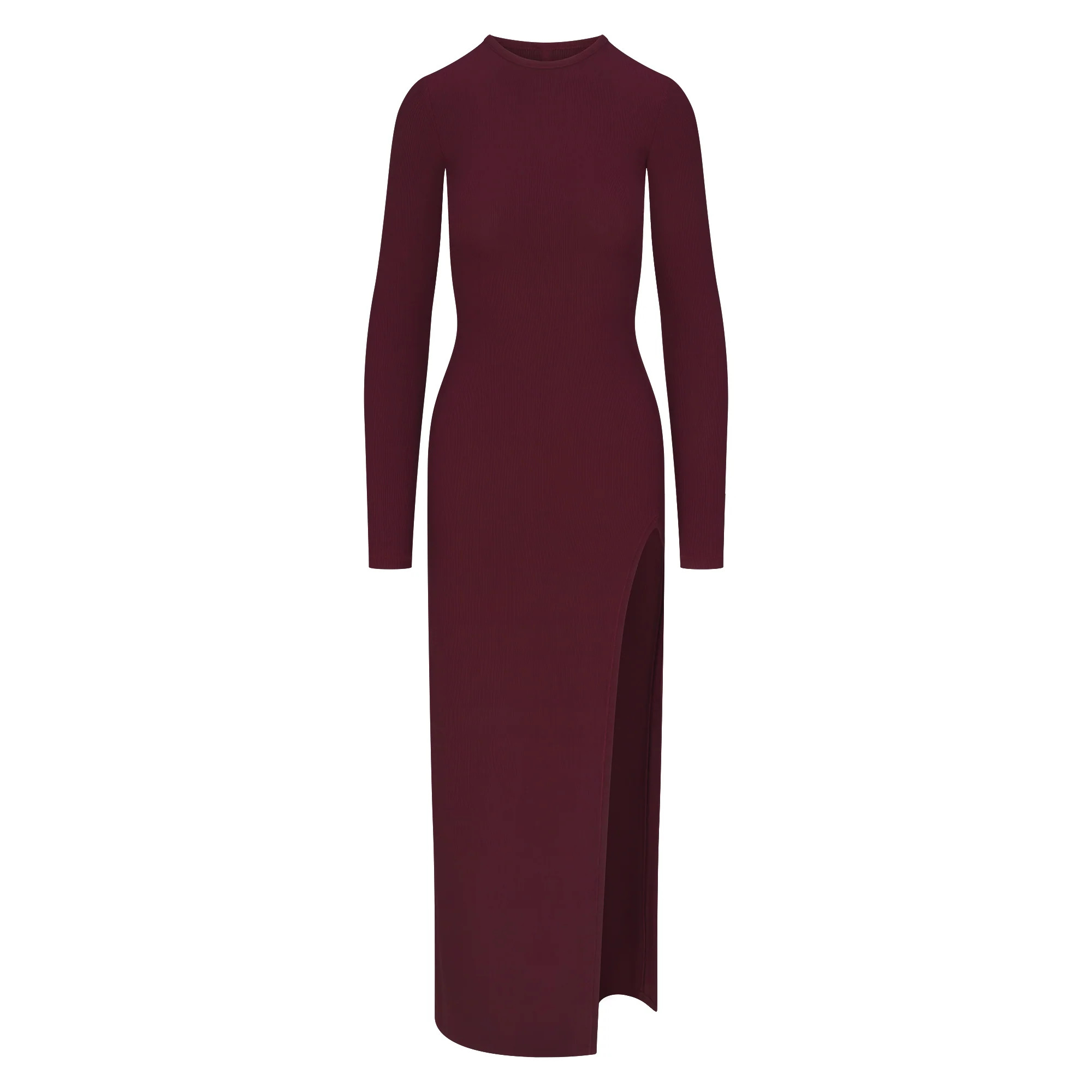 LONG SLEEVE SLIT DRESS | SKIMS (US)