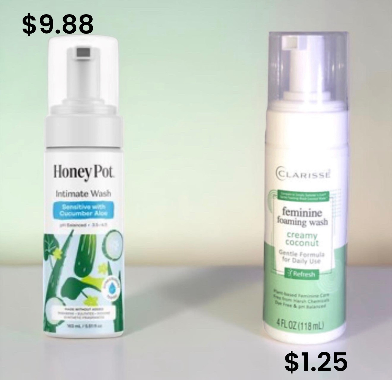 gentle cleanse / fresh + balanced / pH-friendly feel / sensitive care / soft foam / clean routine / everyday freshness / soothing wash / simple ingredients / no-fuss hygiene / light + airy / budget beauty win / self-care staple / feel-good clean / fresh all day

Caption:
A gentle foaming wash that keeps you feeling fresh and clean—similar to HoneyPot’s sensitive formula, but at a budget-friendly price for everyday care.

Hashtags:
#femininecare #selfcare #gentlecleanse #phbalance #beautydupe #dollartreefinds #affordablebeauty #wellnessroutine #cleanroutine #everydayessentials