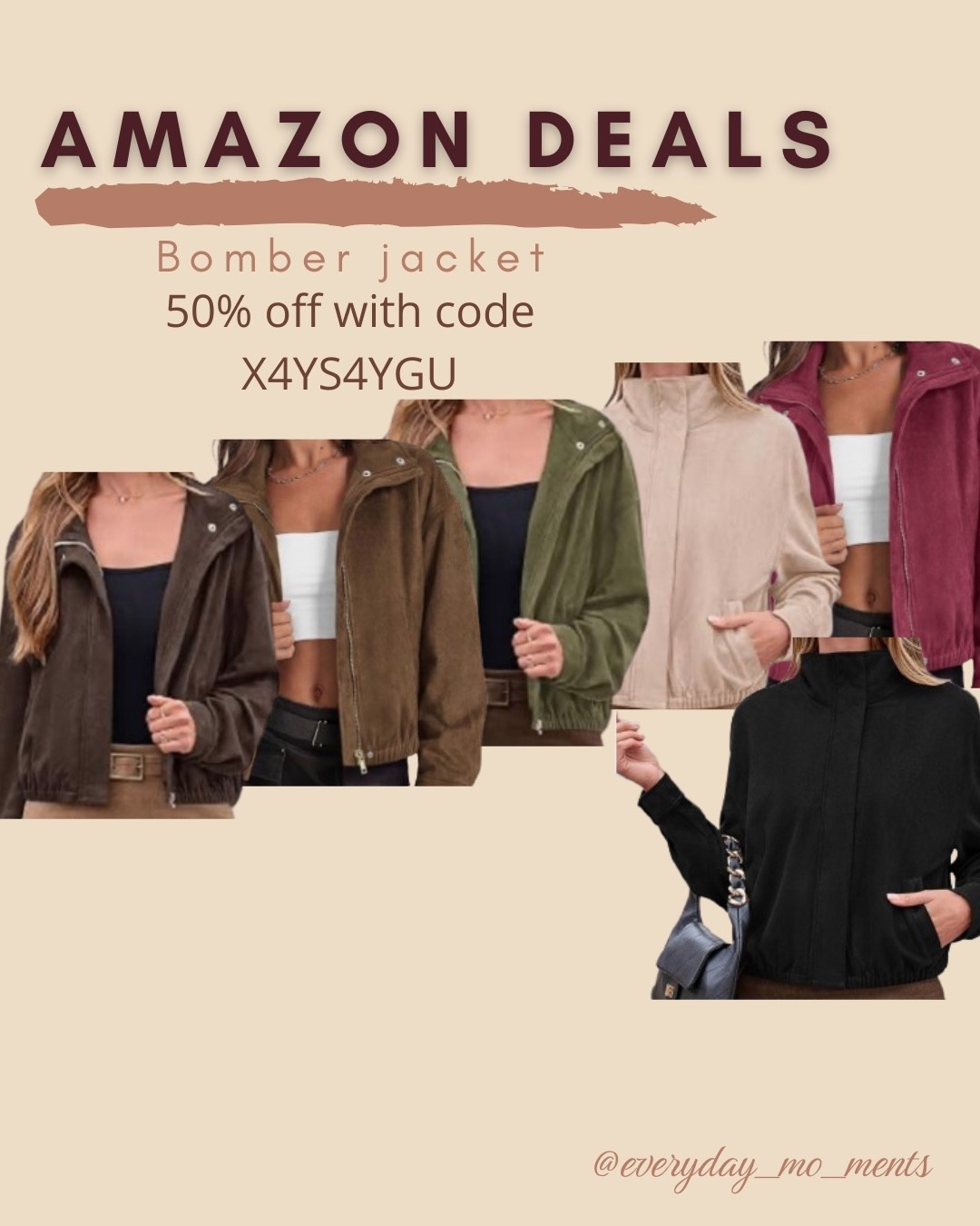 $20 ends 8/31

Amazon fashion
Amazon deals
Bomber jacket
Faux suede jacket

#LTKSaleAlert