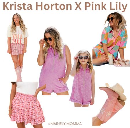 Krista Horton X Pink Lily

#summer #summeroutfits #outfits #fashion #style #romper #skorts #skirt #dress #boots #cowboyboots #pink #country #trends #trending #favorites #popular #bestsellers #mom #momfinds #momoutfits 

#LTKSeasonal #LTKStyleTip #LTKTravel