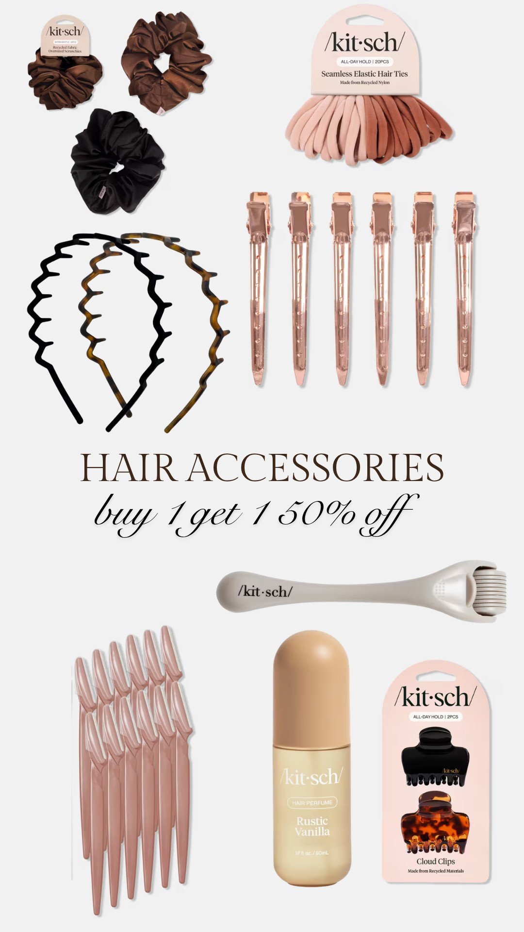 buy one, get one 50% off hair accessories at ulta is happening now, so it's the perfect time to stock up on all your favorites before they're gone ✨ 


#ultabeauty #ultasale #hairaccessories #hairessentials #beautyfinds #ltkbeauty 

 