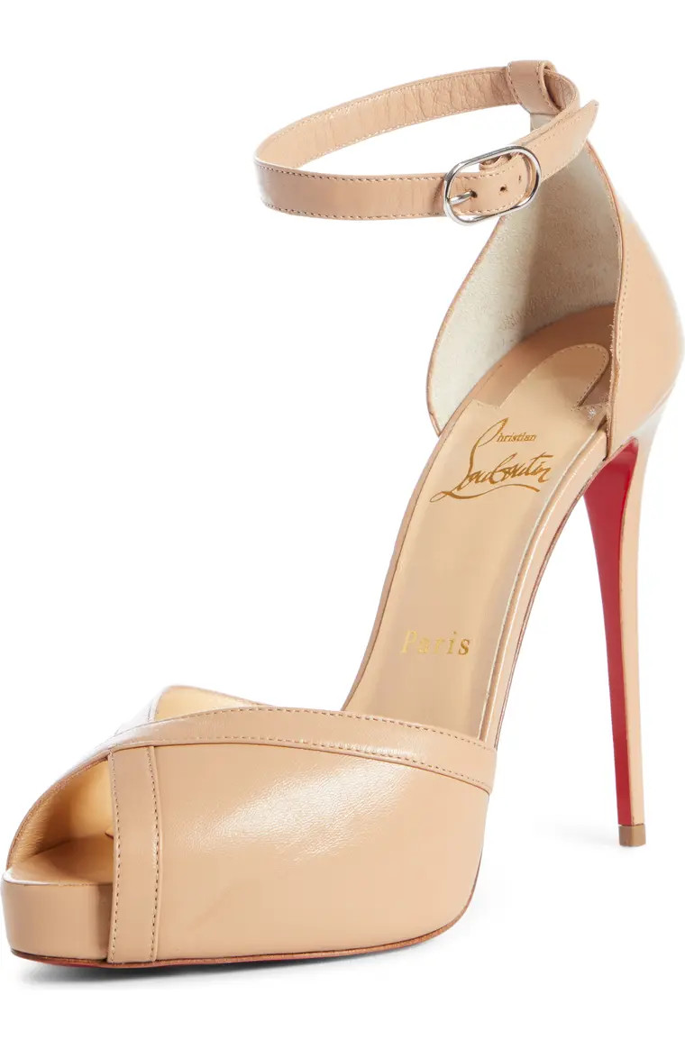 Very Cathy Ankle Strap Peep Toe Pump | Nordstrom