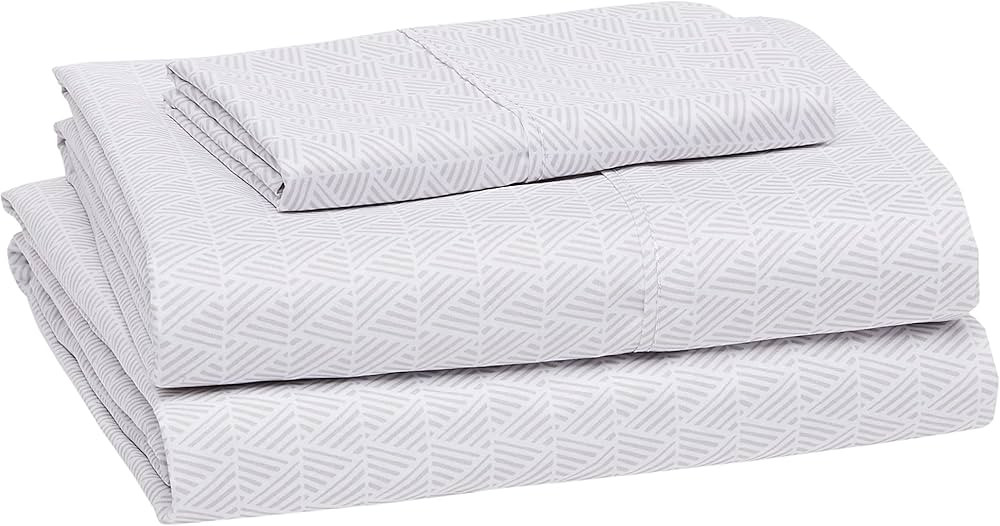 Amazon Basics Lightweight Super Soft Easy Care Microfiber Bed Sheet Set with 14-Inches Deep Pocke... | Amazon (US)