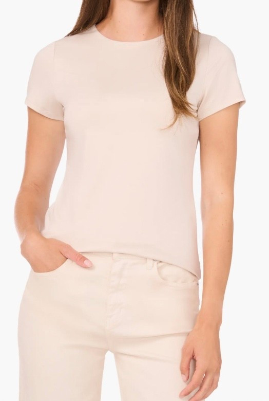 Basic beige t-shirt 

#LTKSeasonal #LTKOver40 #LTKStyleTip