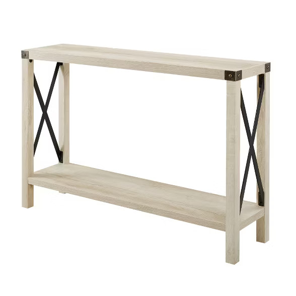 Sophie Rustic Farmhouse X Frame Entry Table - Saracina Home | Target