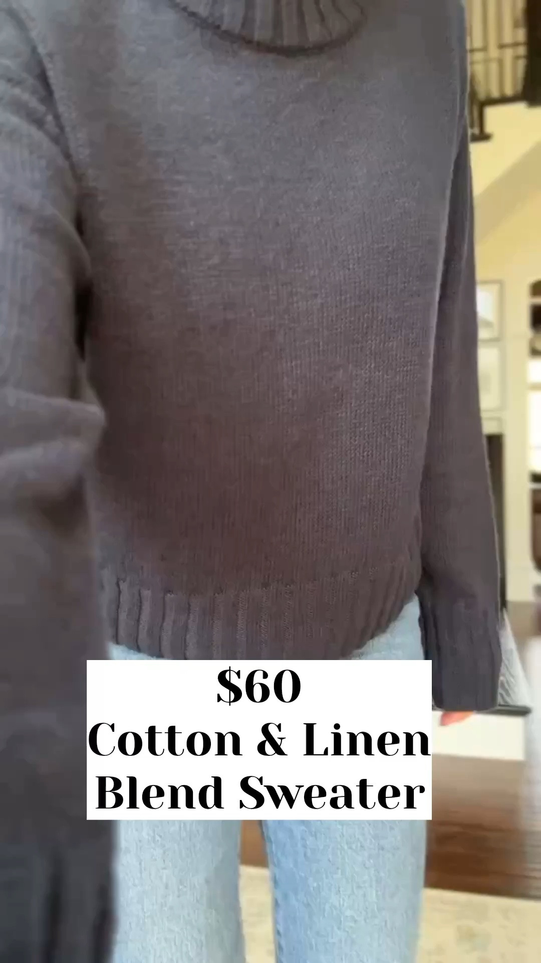 For those of us who have warm falls or winters, this sweater is perfect! The linen blend makes it much more breathable and lightweight. Get your true size. @Quince

#LTKootd