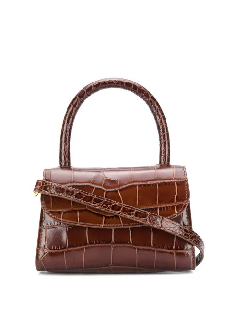 BY FAR crocodile-embossed Tote Bag - Farfetch | Farfetch Global