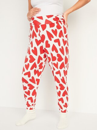 Maternity Rollover-Waist Ultra-Soft Sunday Sleep Jogger Pants | Old Navy (US)