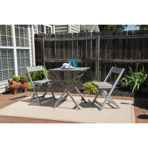 Katniss Square 2 - Person 25.59'' Long Bistro Set | Wayfair North America