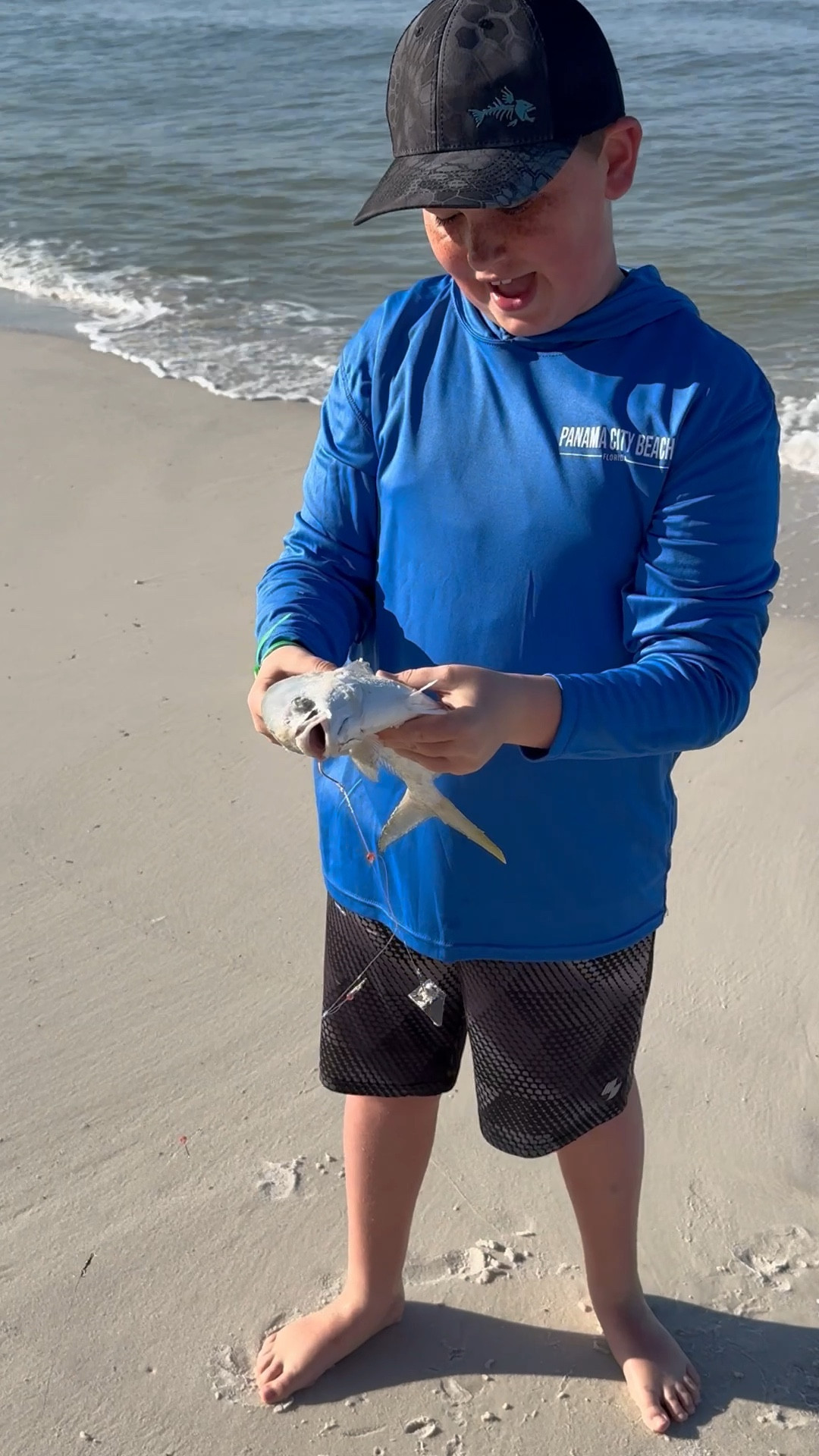 Brady caught a fish this morning!!!! 

He was so proud it was the cutest thing ever!!!! 

#LTKKids #LTKFamily #LTKTravel
