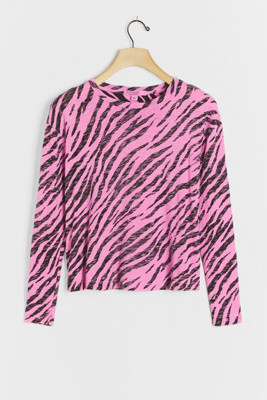 Stateside Zebra Burnout Top | Anthropologie (US)