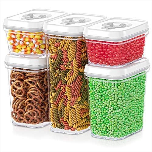 DWËLLZA KITCHEN Airtight Food Storage Containers with Lids - 5 Piece Set - Kitchen Accessories -... | Amazon (US)