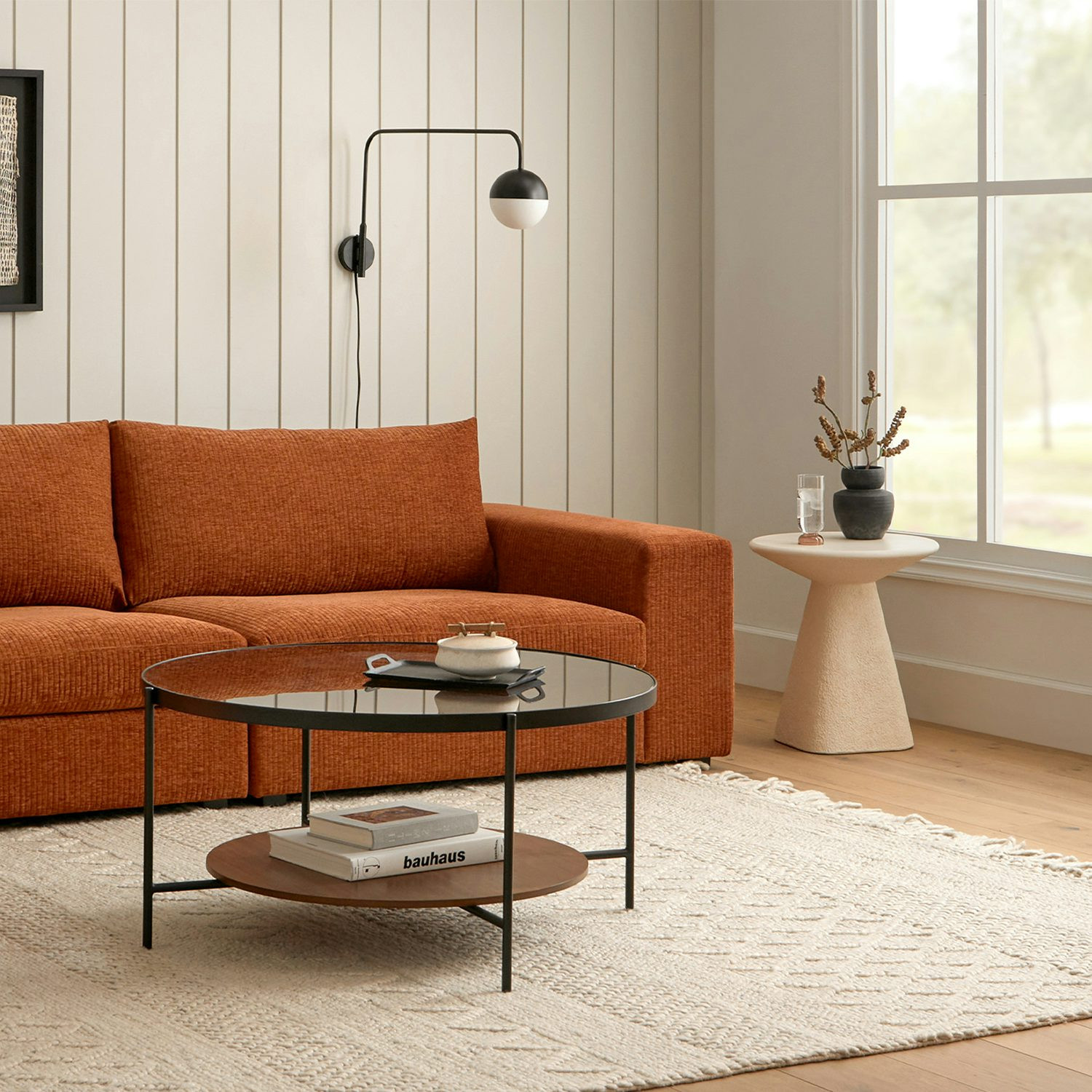 Ozetta Concrete Side Table - Moonlit Ivory | Article