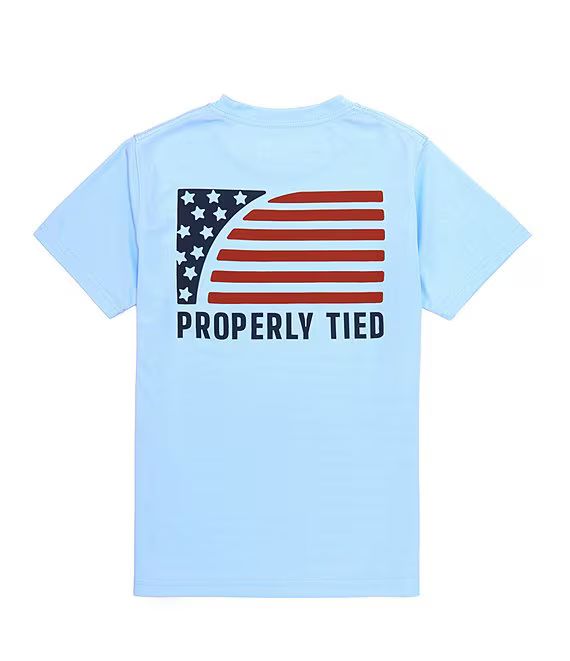 Properly Tied Little Boys 2T-7 Short Sleeve Sport Flag Performance T-Shirt | Dillard's | Dillard's