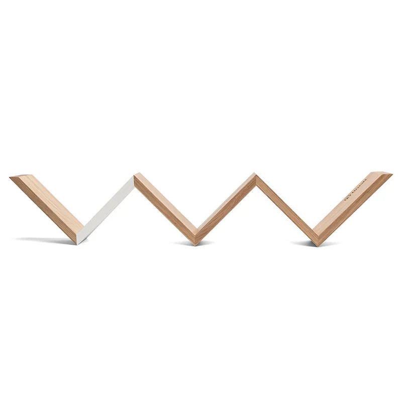 Zyg-zag Wooden Shelf Jung White - Etsy | Etsy (US)