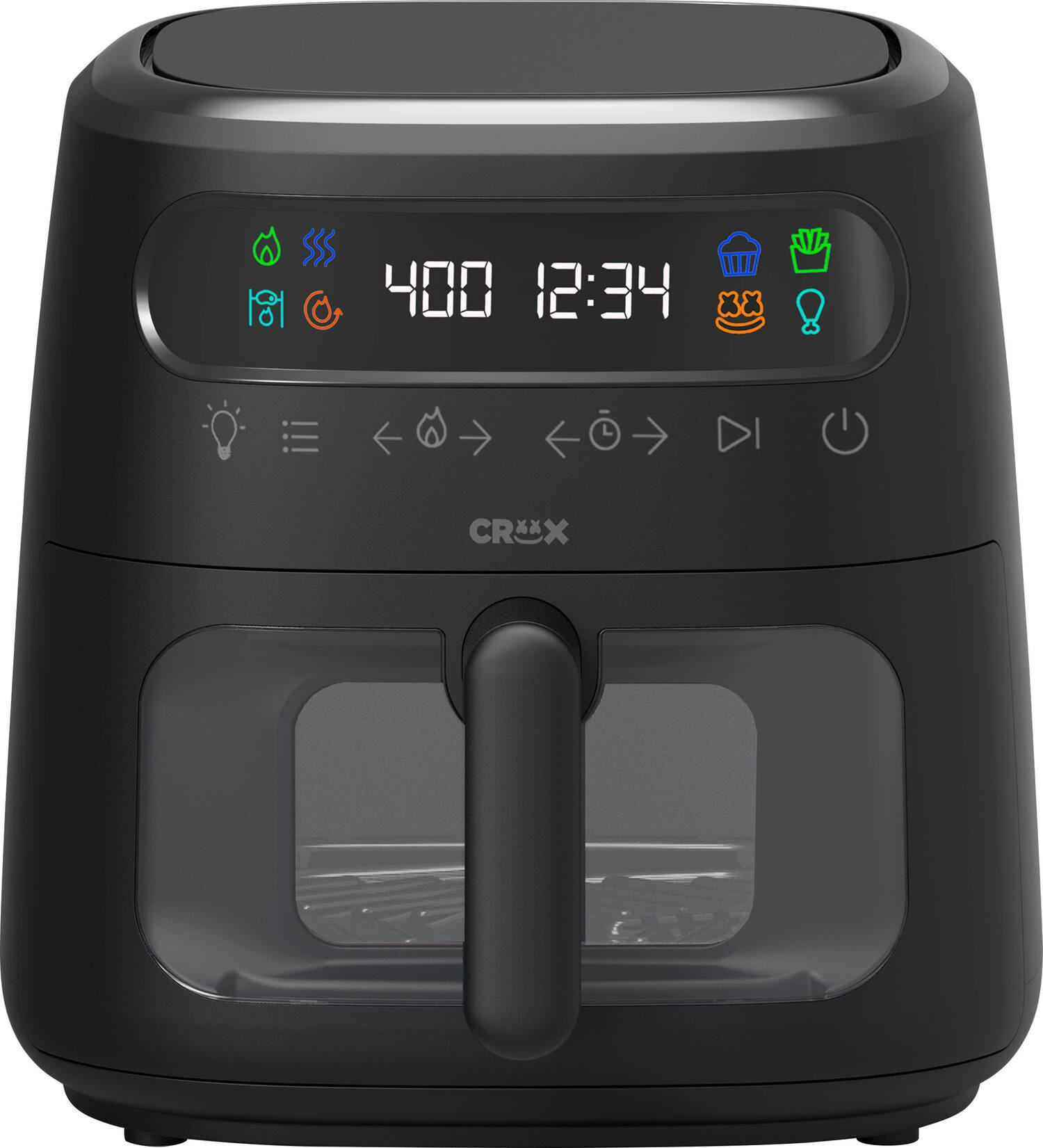 CRUX 8-qt. Digital Air Fryer Kit with TurboCrisp Black 17501 - Best Buy | Best Buy U.S.