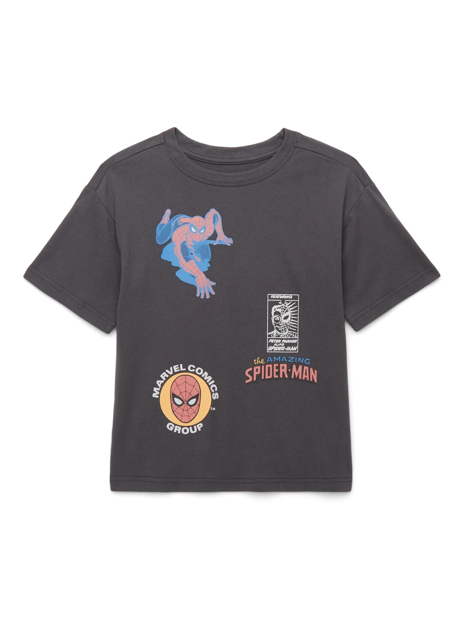 Spider-Man Boys' Front Back Graphic Tee with Short Sleeves, Sizes 4-20 | Walmart (US)