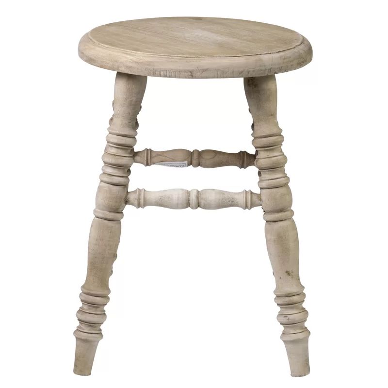 Ballenger 18.5'' Tall Solid Wood Accent Stool | Wayfair North America